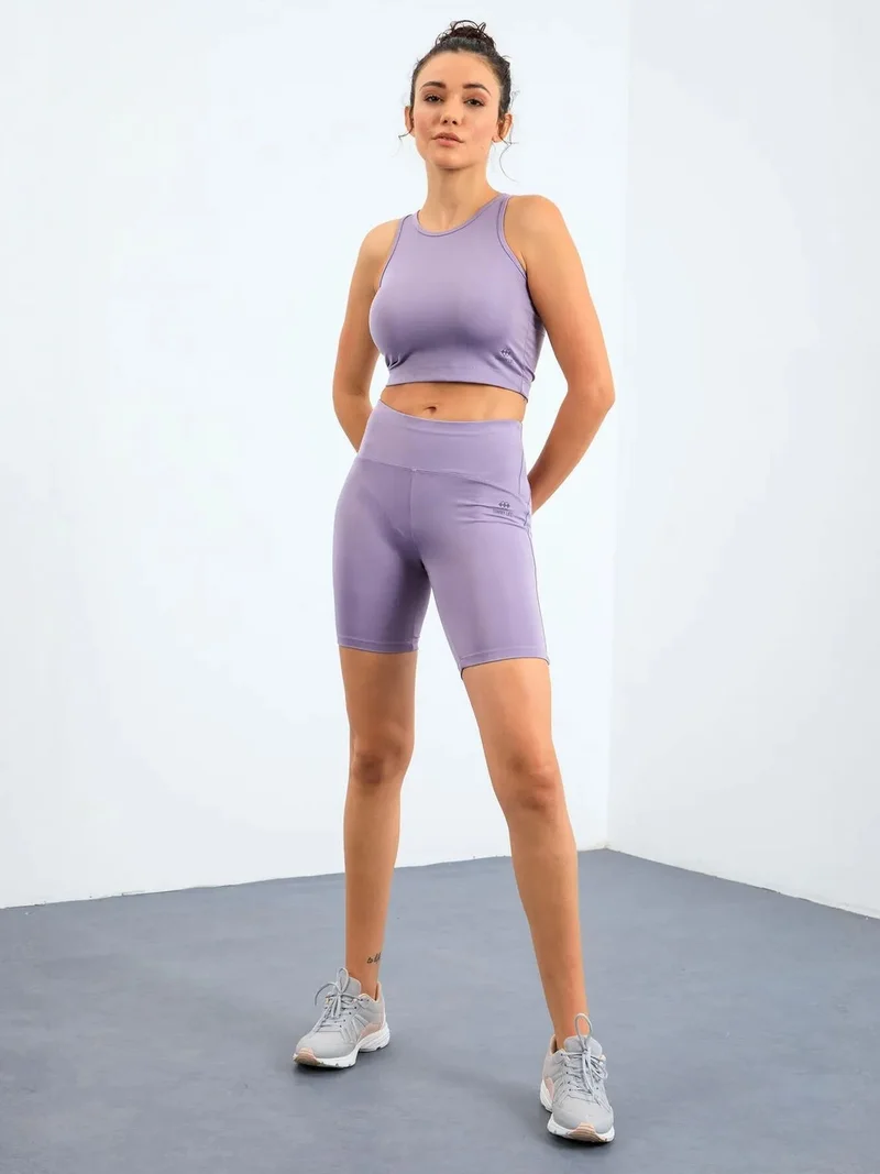 تومي لايف TOMMY Sleeveless Crew Neck Active Set With Cycling Shorts