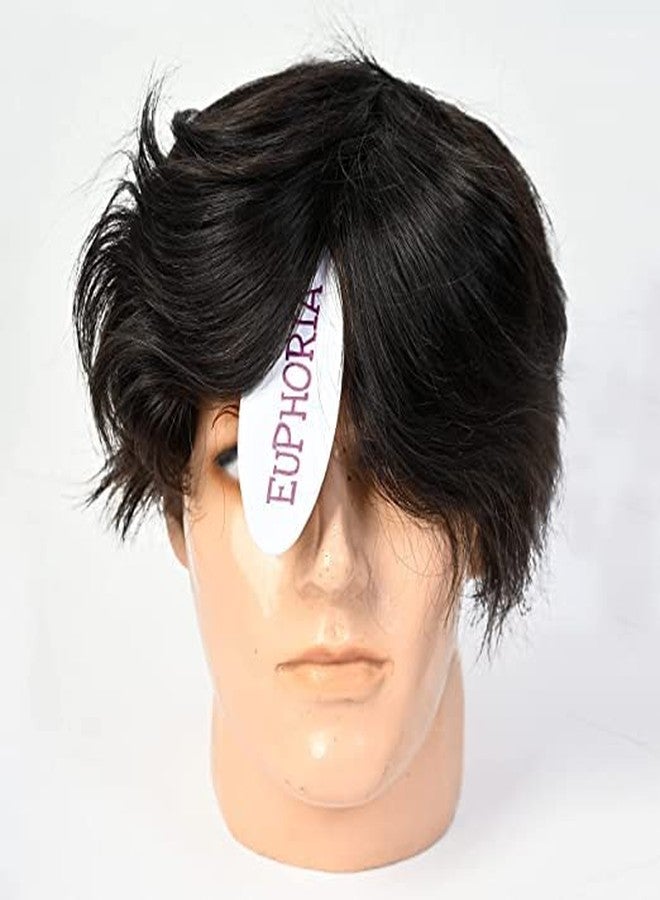 EUPHORIA® 8x6 Original FINE R MONO Hair Patch for Men 100% Natural Brown Human Hair Wig Install with Hair Toupee Tape, Clips or Glue - Image 3