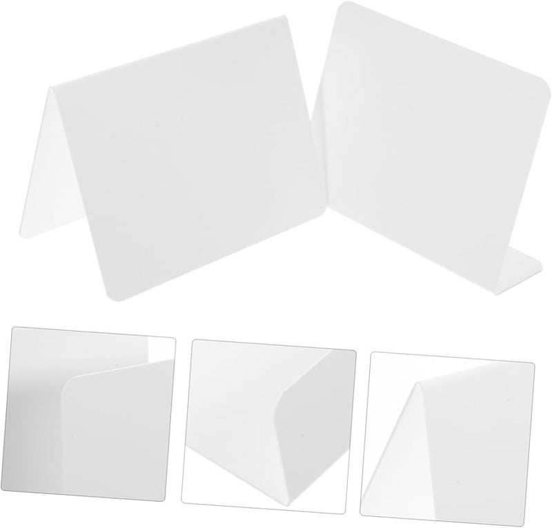 Frosted Acrylic Table Number Signs 10Pcs Reusable Name Display Boards for Wedding Events - Image 3