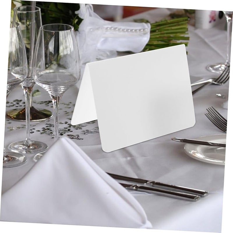 Frosted Acrylic Table Number Signs 10Pcs Reusable Name Display Boards for Wedding Events - Image 4