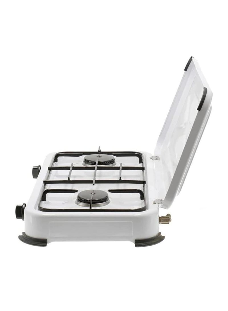 STARLUX 2 Burner Stainless Steel Kitchen Cooktop with Cover – Mini Camping Gas Cooker, Compact and Portable Stove for Home Kitchens, Outdoor Camping, and Travel Cooking – Durable, Easy to Clean, and Efficient - Image 3
