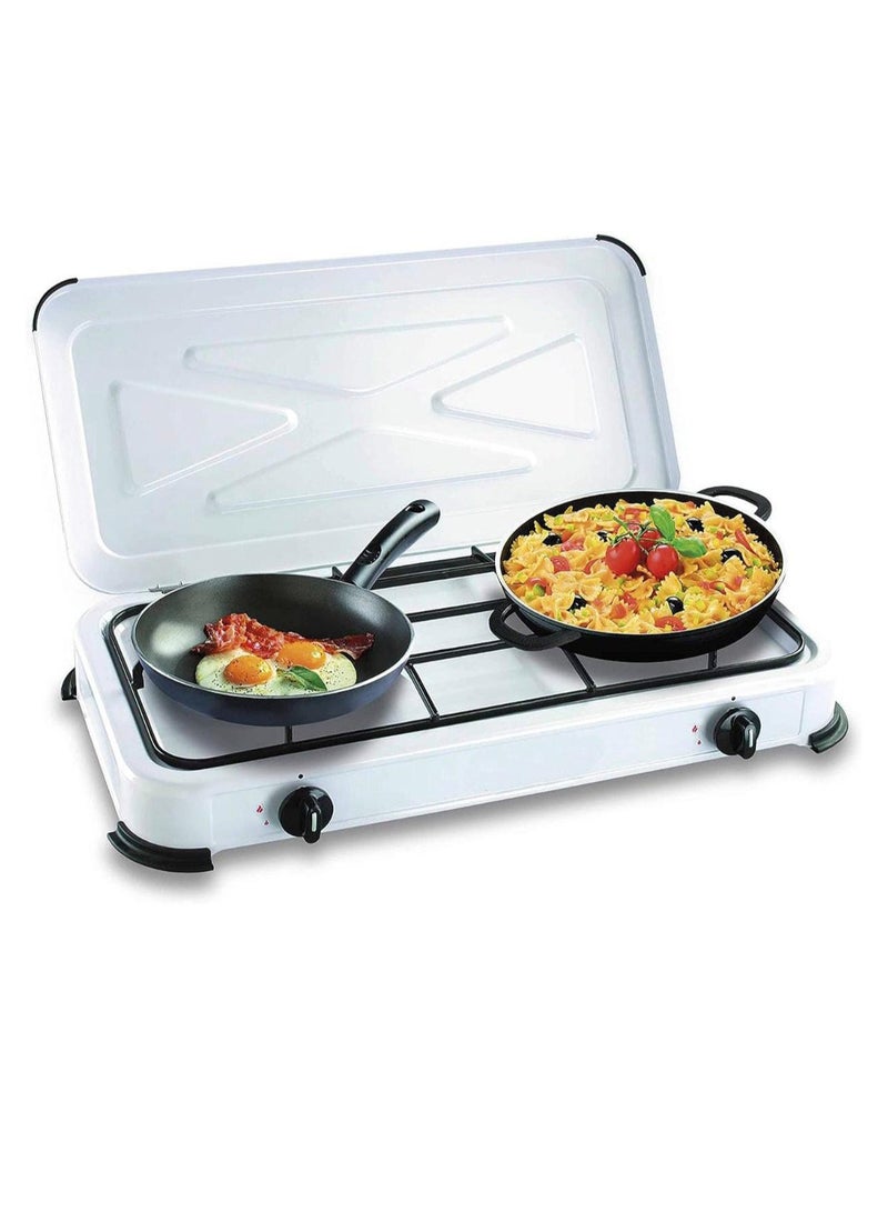 STARLUX 2 Burner Stainless Steel Kitchen Cooktop with Cover – Mini Camping Gas Cooker, Compact and Portable Stove for Home Kitchens, Outdoor Camping, and Travel Cooking – Durable, Easy to Clean, and Efficient - Image 5