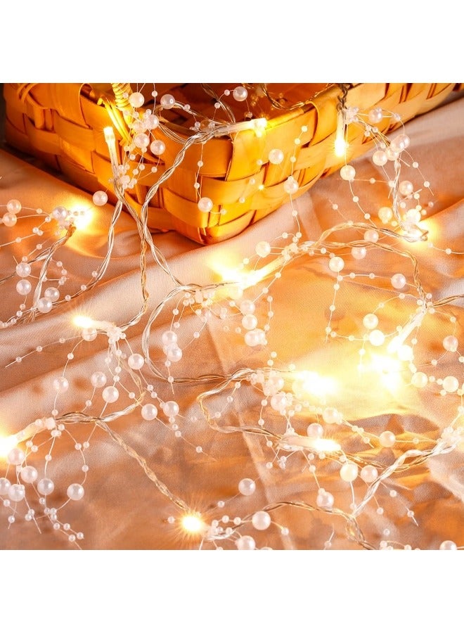 CCOVERY Christmas Garland with Lights 10FT 30LED Festival Lighted Battery Powered Berry Beaded Garland Christmas Decorations  - Image 3