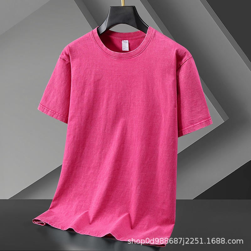 Oversized Heavy Cotton Summer T-Shirts Vintage Tee Loose Fit