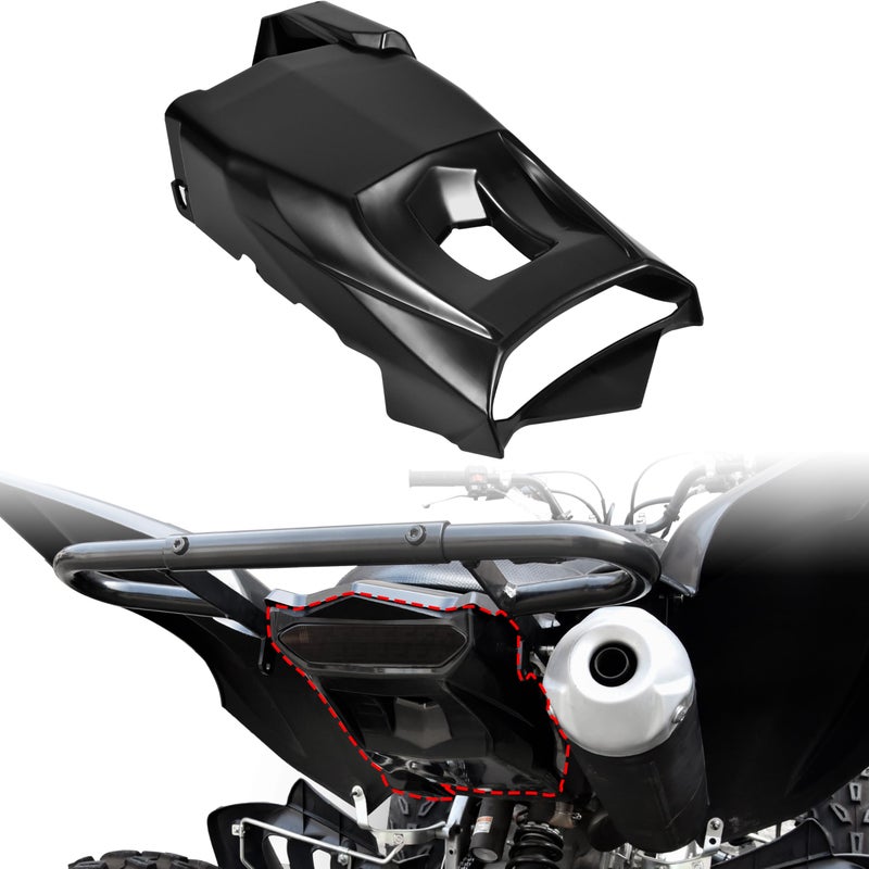 VEISUTOR Black Tail Light Cover for Raptor 700 700R 0625 Plastic Rear Lamp Bracket Taillight Cover for Yamaha Raptor 700 700R 20062025 Accessories Replace OEM 1PEH47161000