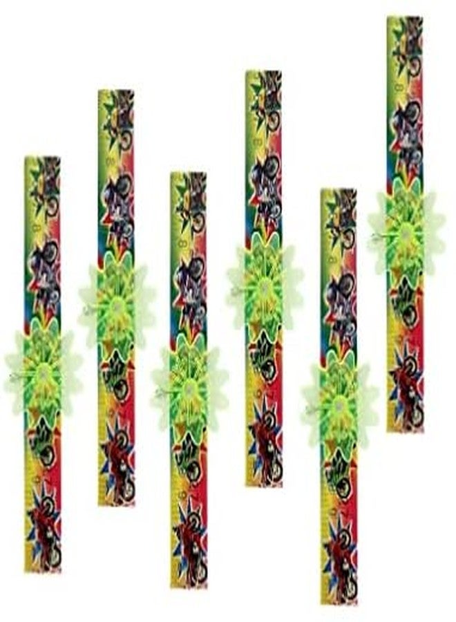 KYNA Flashing Light Slap Scale/Hand Wrist Band School Stationery Item For Kids Boys And Girls Random Colours Pack Of 1 (6) - Image 1