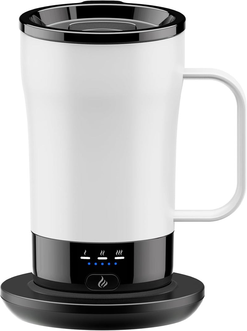 PUSEE Self-Heating Coffee Mug, 14oz Heated Coffee Mug - Rechargeable Temperature Control Coffee Mug Keep Coffee Hot, Smart Mug Great Gift for Coffee Lovers & Slow Sippers - Image 1