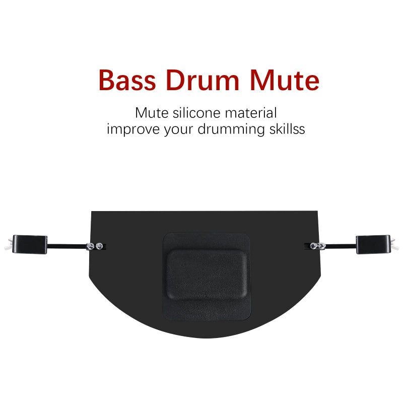 RANMING Drum Mute Pads Silicone Drums Silencer Pad Set Double-layer Drum Mutes Eliminates Sustain Effectively Reduce 90% Volume with Mutes Sized 10, 12, 14, 16", 1 Bass Mute,4 Cymbal Mutes 9 pcs - Image 4