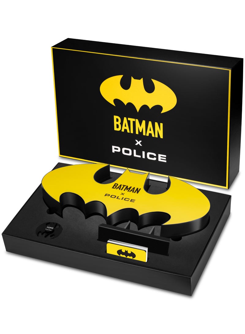 POLICE Men Batwing Special Edition Genuine Leather Strap Analog Watch for Men, 45mm - Image 5
