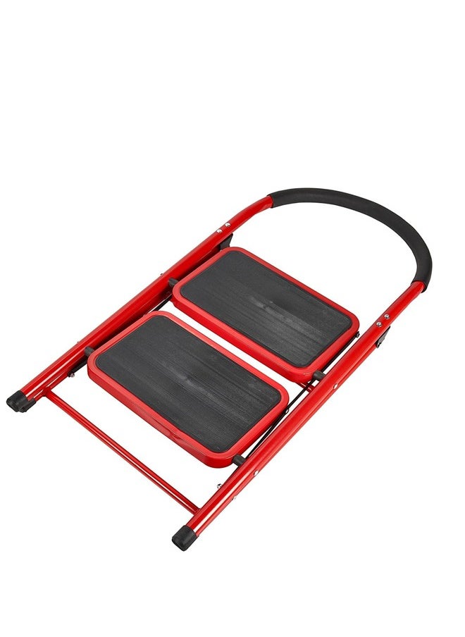 upspirit 2 Steps Steel Ladder Red  - Image 4