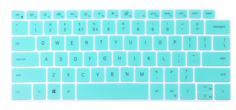 UHamn Keyboard Skin Cover Compatible with 2020 Dell XPS 13 9300 9310 13.4 inch Laptop, Dell XPS 15 15.6” 9500 9510 9520 9530 & Dell XPS 17 inch 9700 9710 9720 9730, Dell Precision 5760 5770 5560 5560 (Mint) - Image 1