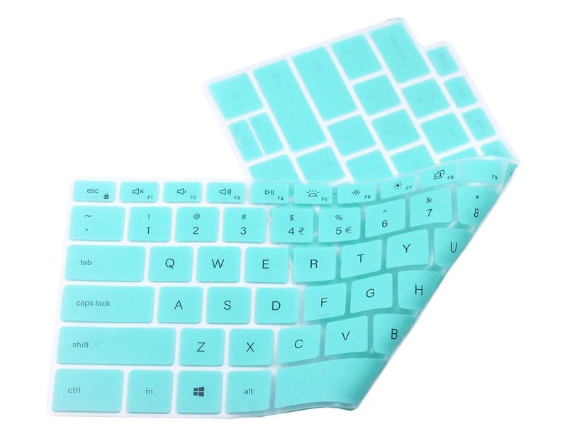 UHamn Keyboard Skin Cover Compatible with 2020 Dell XPS 13 9300 9310 13.4 inch Laptop, Dell XPS 15 15.6” 9500 9510 9520 9530 & Dell XPS 17 inch 9700 9710 9720 9730, Dell Precision 5760 5770 5560 5560 (Mint) - Image 3