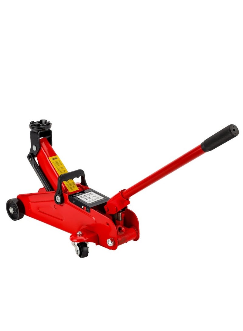 Geepas Hydraulic Floor Jack- GAT59401/ 2 ton or 2000 kg Capacity, 135 to 335 mm Lifting Range/ with Wheels, Perfect for Car, Pickup Truck, Truck, RV, Auto Repair, Industrial Engineering/ Red - Image 3