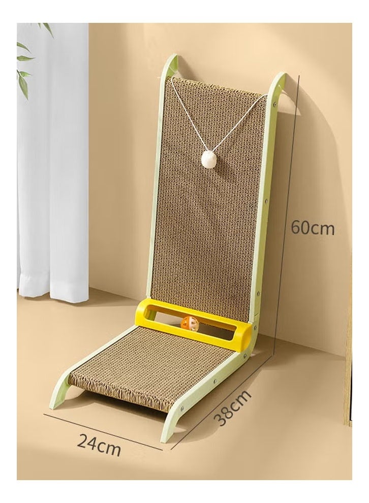 ZCM-HAPPY L-shaped Cat Scratching Board pet Claw Grinding Artifact large Cat Scratching Board Green Anti-Scratch Cat Toy - Image 2