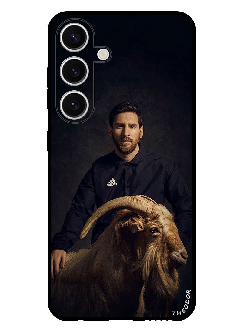 Theodor - Protective Case Anti Scratch Shock Proof Bumper Cover For Samsung Galaxy S24 Plus Messi Goat - Image 1