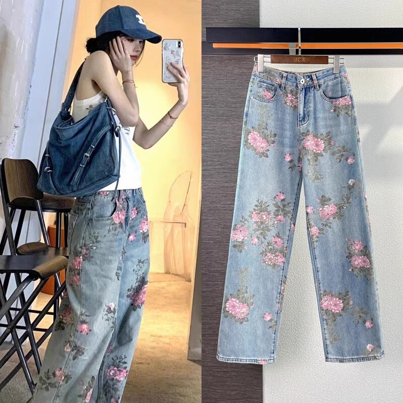 Unisex Classic Denim Jeans Loose Fit Daily Outdoor Wear - Image 4