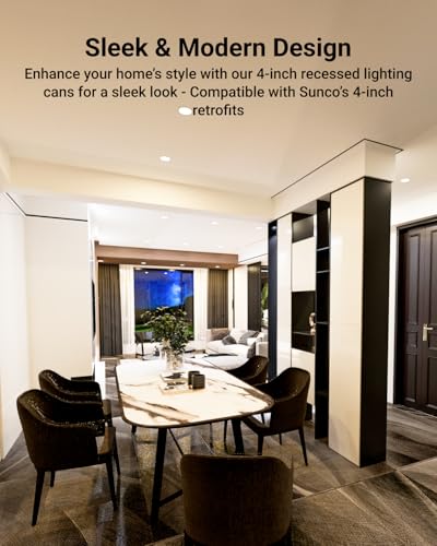 Sunco Lighting Sunco 4 Inch Recessed Lighting Housing Can, Remodel Air Tight Ceiling Cans, 120-277V,Hard Wired, TP24 Connector Included, Easy Install, IC Rated UL 4 Pack - Image 4