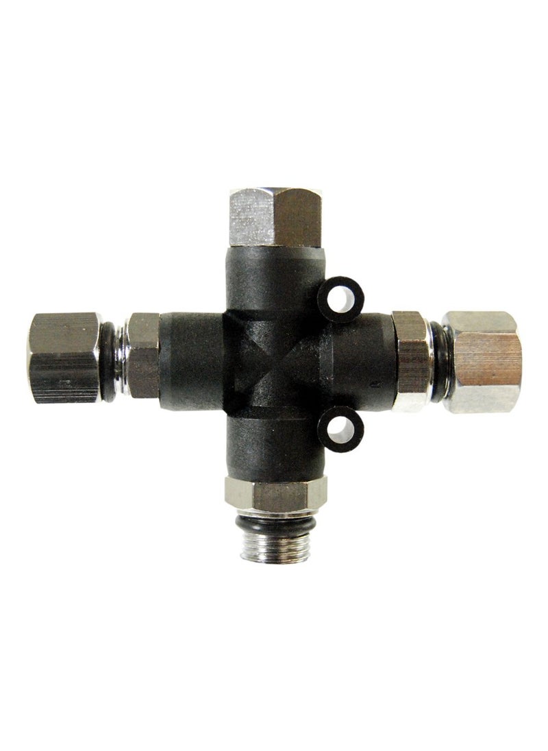 Master Airbrush Master Airbrush 3 Way Airbrush Air Hose Splitter Manifold with 18 BSP Fittings 3 Male Air Outlets and 1 Female Air Inlet 