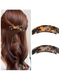 ANC Tortoise Shell Hair Clip French Hair Pins Barrettes for Women Retro Style Vintage Hair Accessories Headwear Hair Jewelry 2 PCS Acetate Hair Clips Pin for Long Short Fine Hair No Slip  - Image 1