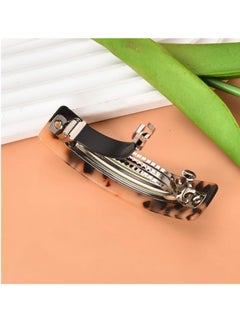 ANC Tortoise Shell Hair Clip French Hair Pins Barrettes for Women Retro Style Vintage Hair Accessories Headwear Hair Jewelry 2 PCS Acetate Hair Clips Pin for Long Short Fine Hair No Slip  - Image 2