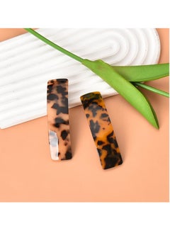 ANC Tortoise Shell Hair Clip French Hair Pins Barrettes for Women Retro Style Vintage Hair Accessories Headwear Hair Jewelry 2 PCS Acetate Hair Clips Pin for Long Short Fine Hair No Slip  - Image 4