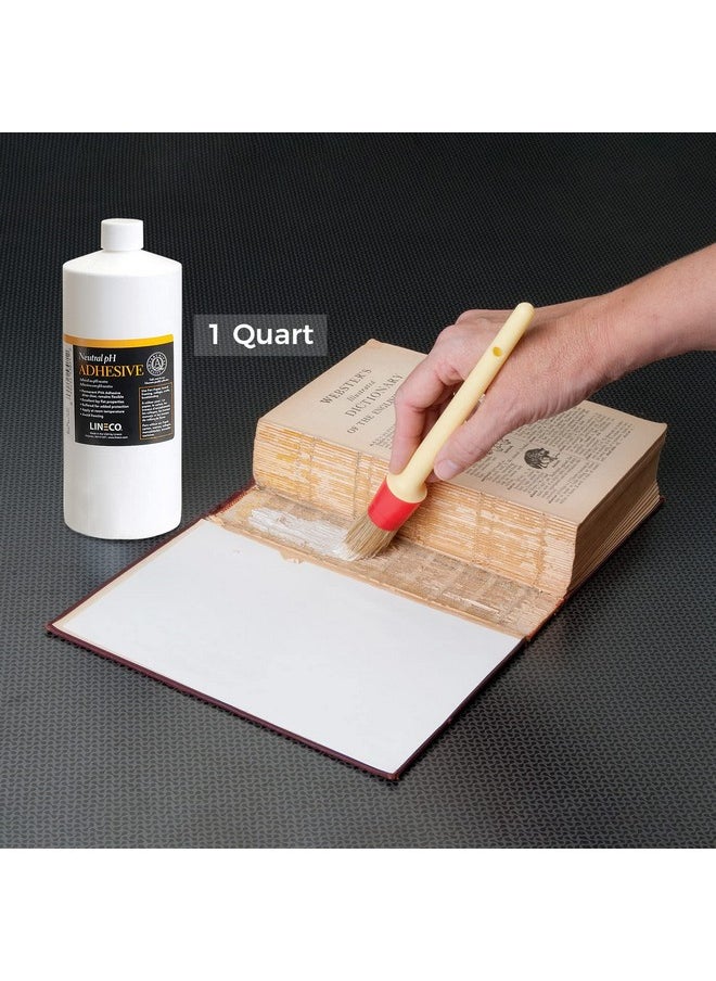 Lineco Neutral Ph Acid Free All Purpose Pva Adhesive Dries Clear Flexible 1 Quart Ideal For Bookbinding Book Repair Framing Collages Paper Art And Crafts  - Image 2