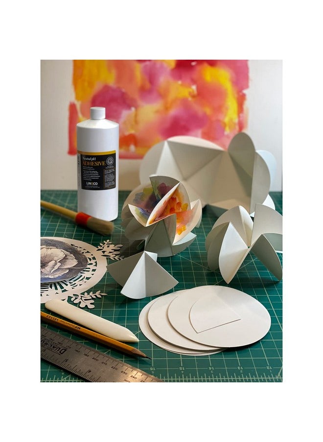 Lineco Neutral Ph Acid Free All Purpose Pva Adhesive Dries Clear Flexible 1 Quart Ideal For Bookbinding Book Repair Framing Collages Paper Art And Crafts  - Image 5
