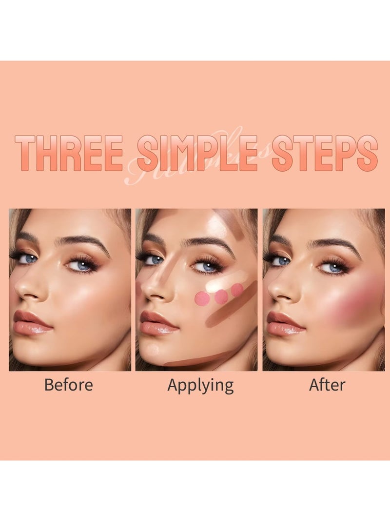 HelloKiss مجموعة عصي الكونسيلر ثلاثية الألوان لتحديد الوجه، الإضاءة، وأحمر الخدود - Image 5