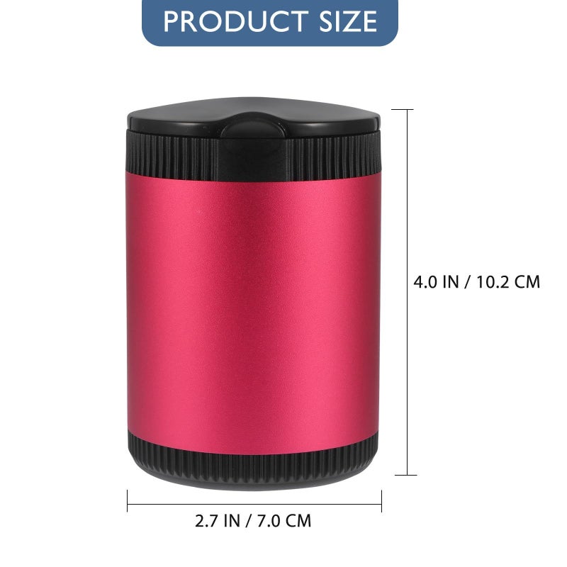 Portable Car LED Ashtray With Lid Red Lighted Interior Accessory For Travel Driving - Image 3