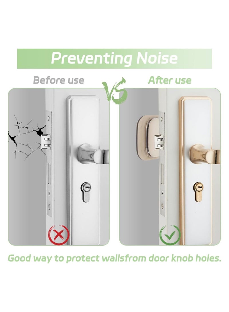 Captaintech 12PCS Door Stoppers Wall Protector from Furniture, Rubber Door Knob Wall Protector, Self-Adhesive Door Handle Bumper Silencer Home & Office Walls, Self-Adhesive Door Stops Door Handle Bumper Pads - Image 4