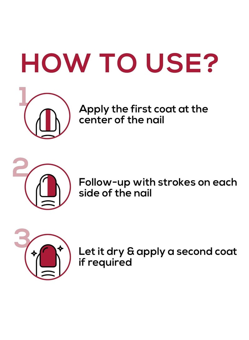 رينيه ماتيتيود طلاء أظافر ماتيتيود - أحمر سالسا 10 مل | خالي من الأسيتون والبارابين - Image 3