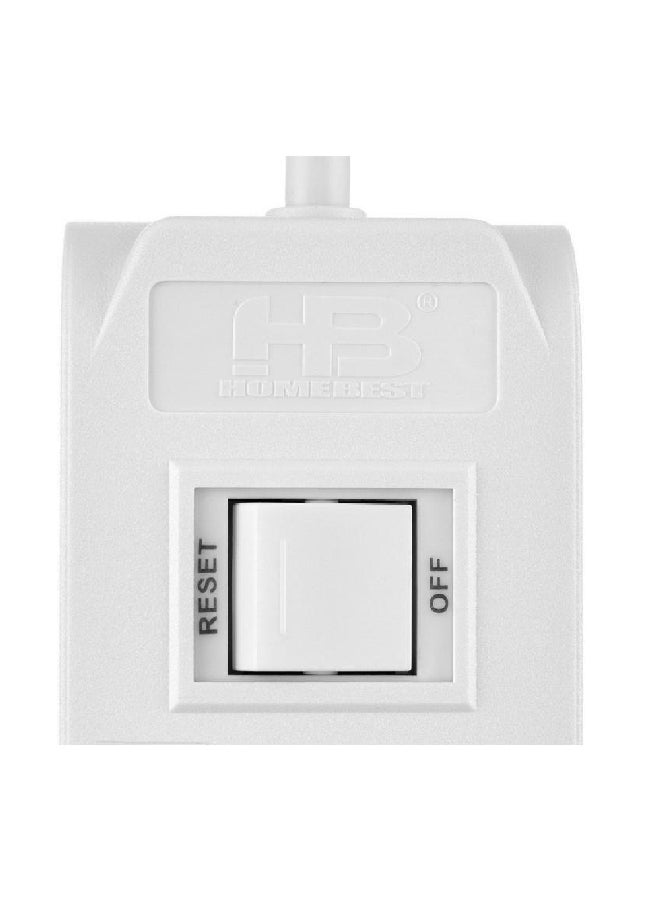 هوم بيست مشترك كهربائي عالي الجودة 5 منافذ أبيض 5 متر SU245-5M-W - Image 3