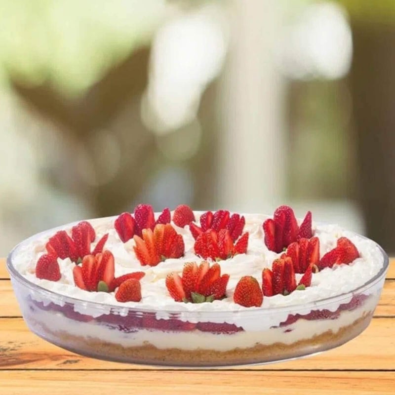 Marinex Medium Oval Glass Roaster with Plastic Lid 3.2L - Clear - Image 4