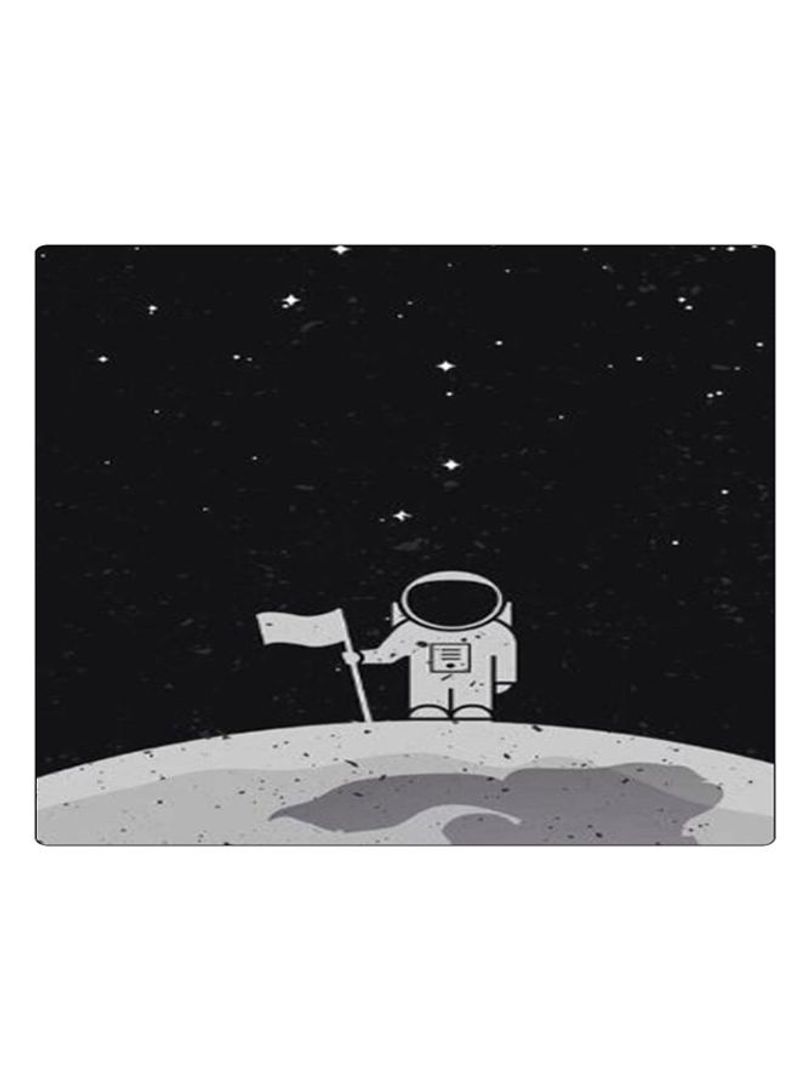 RKN Printed Anti-Slip Gaming Mouse Pad Black/Grey/White