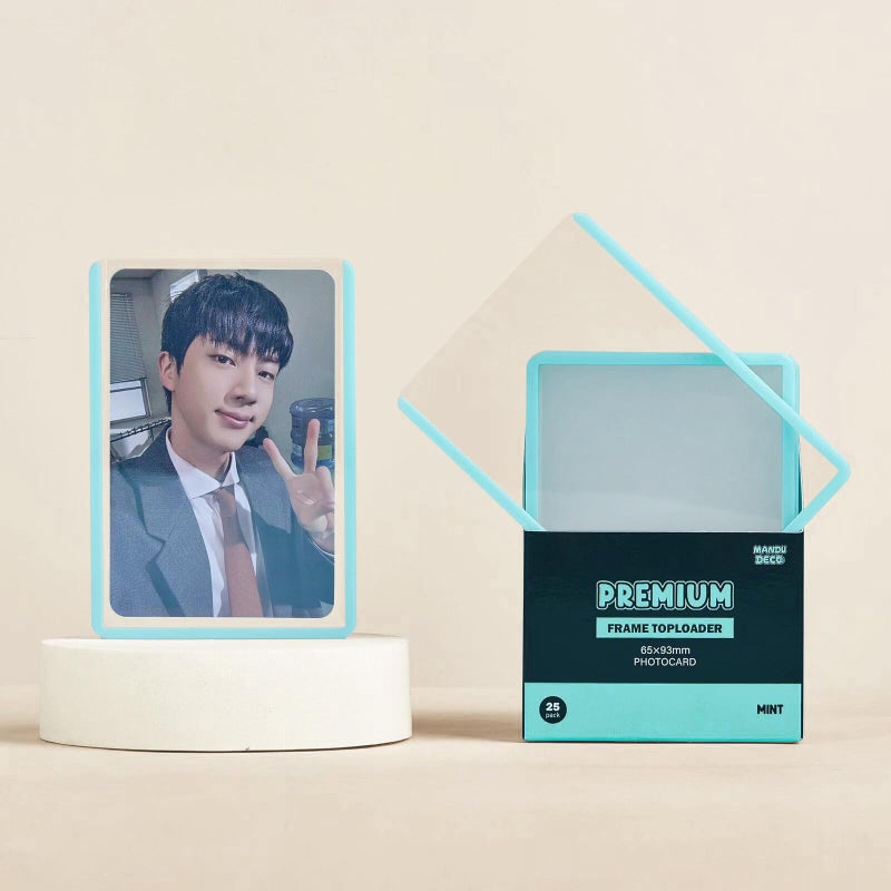 Mandu Deco Colored Border Toploaders for Kpop Album Photocards 25 x 35 Pack of 25 Mint