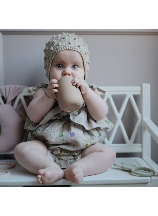 mushie 100% Silicone Baby Sippy Cup | 6 Months+ (Natural) - Image 3