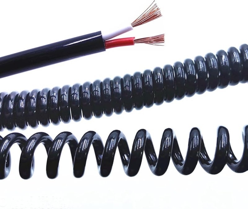 سلك تلسكوبي ملفوف قابل للتمديد 2 نواة 17AWG 1.0 مم قابل للتمديد 1.2 متر - Image 4