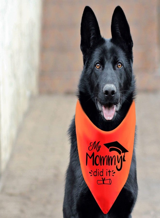 BLUPARK Funny Mom Graduated Dog Bandana Family Graduation Dog Bandana My Mommy Did It Gift for Mom Graduation(Mommy Did It) - Image 5