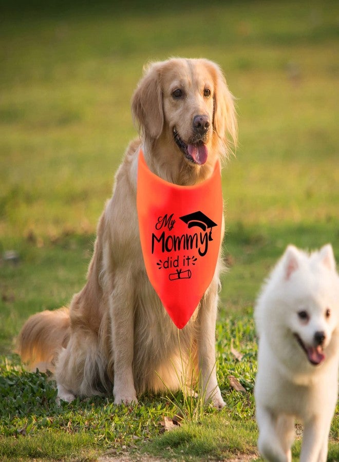 BLUPARK Funny Mom Graduated Dog Bandana Family Graduation Dog Bandana My Mommy Did It Gift for Mom Graduation(Mommy Did It) - Image 3