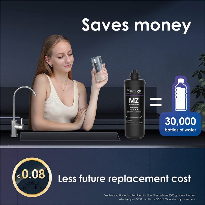 Waterdrop RF10-MZ Replacement Filter Cartridge For 10UB-MZ/10UA/10UB Under Sink Water Filter, 8K Gallons High Capacity - Image 3