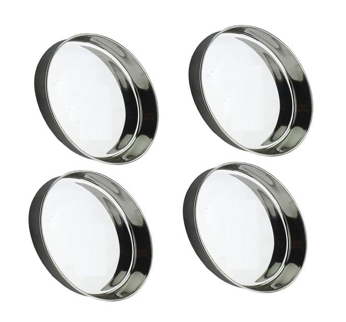 STAINLESS STEEL LUNCH PLATE OVAL SIZE NO4 SET OF 4