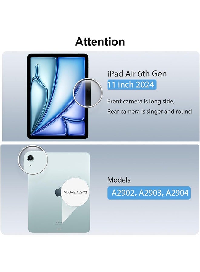 2 Pack Screen Protector,  for iPad Air 11-inch 2024, Tempered Glass,  Anti-Scratches, High Definition - Image 2