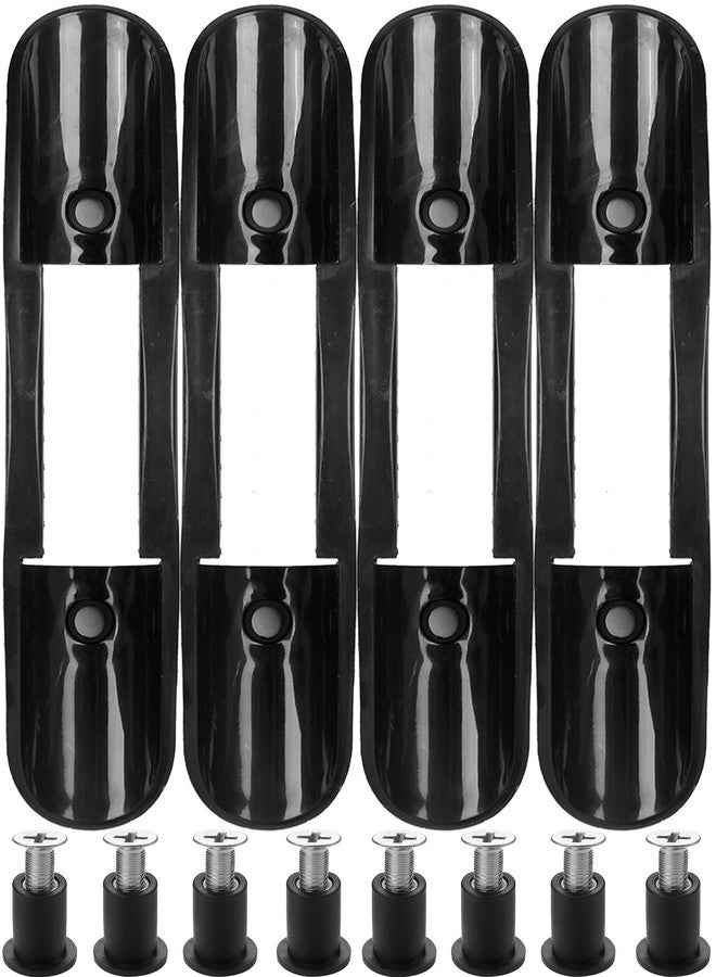 Borogo 4PCS Kayak Paddle Holder Clips with 5Pcs Kayak Pad Eye, Kayak Paddle Clip Deck Mounted Universal Kayak Paddle Clip & Fishing Net Clip - Image 2