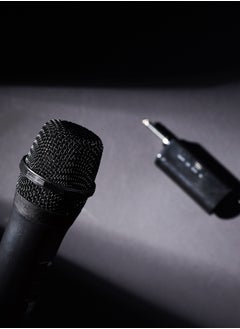 KRYPTON Krypton Wireless Microphone- KNMP6402| High-Quality Sound and Low Noise, Improves Mobility and Flexibility| Distance Range 15-10 M, Perfect for Live Performers, Singers, Orators| 2 Years Warranty, Bla  - Image 5