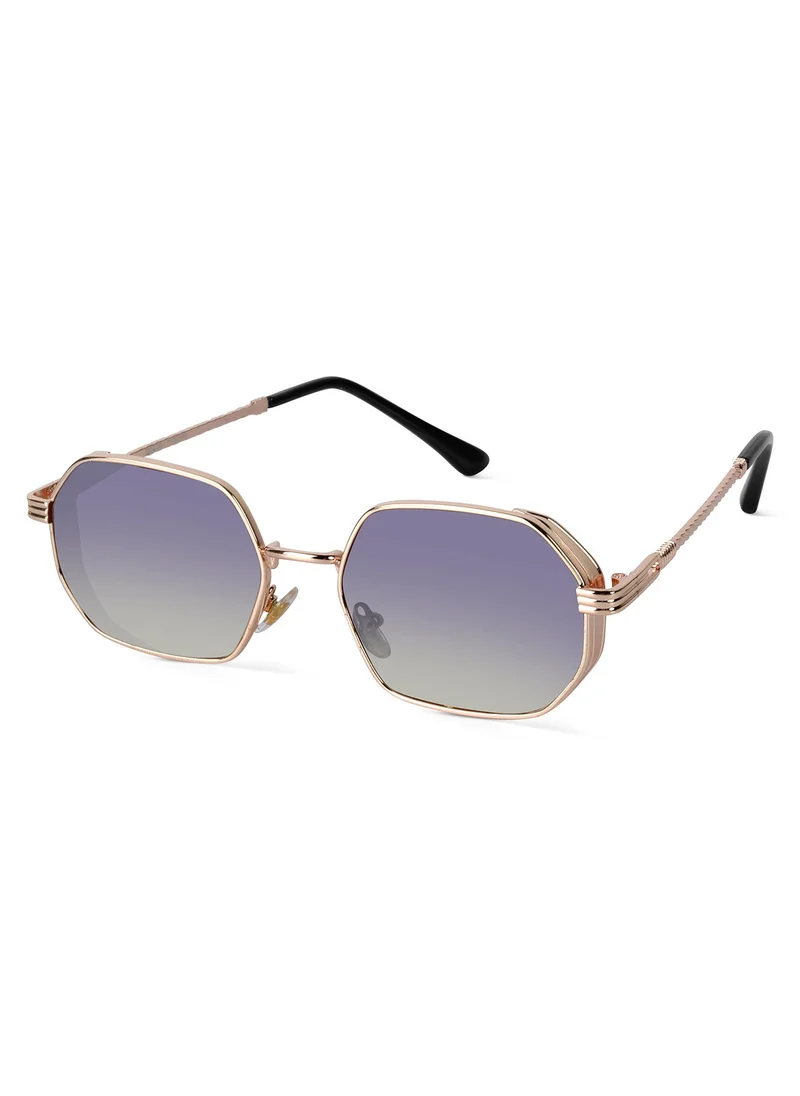 Woggles Ockhi inspirit blue gradient hexagonal sunglasses