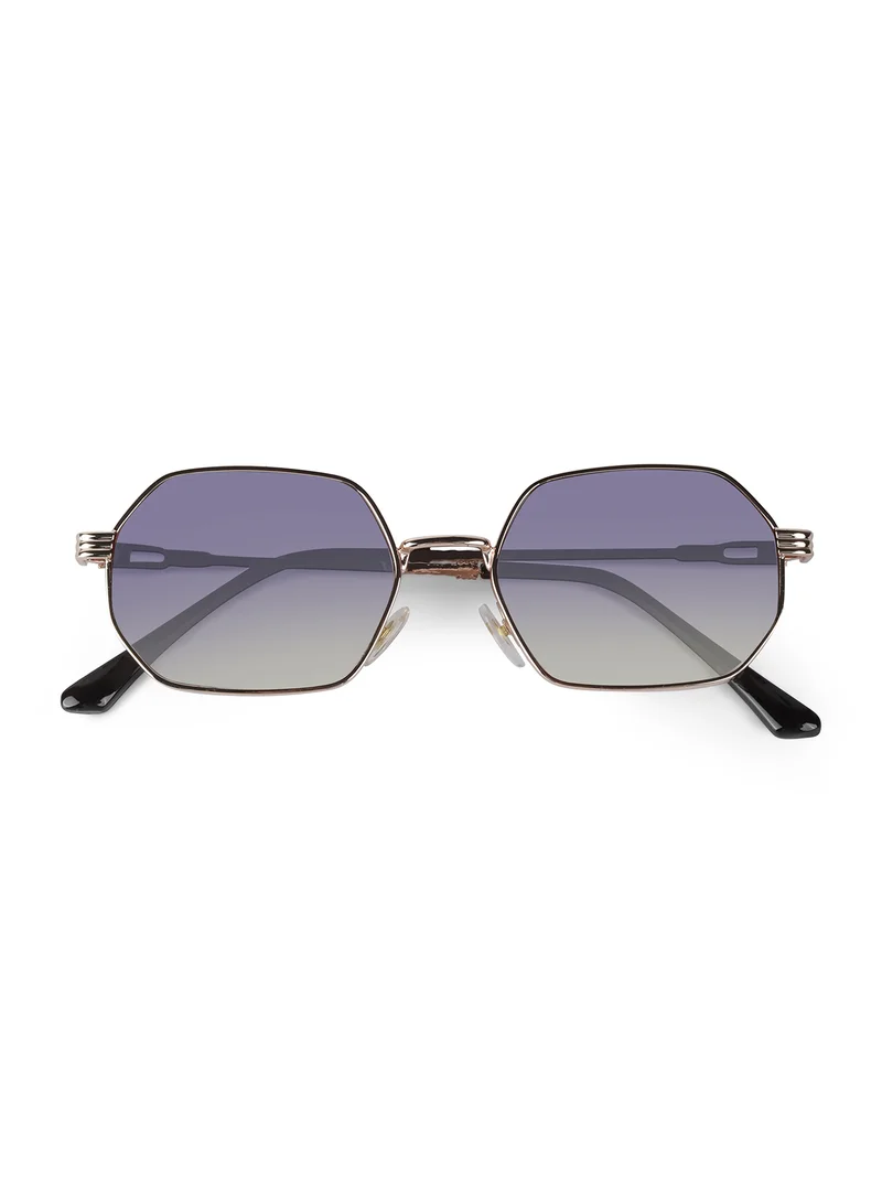 Woggles Ockhi Inspirit Blue Gradient Hexagonal Sunglasses