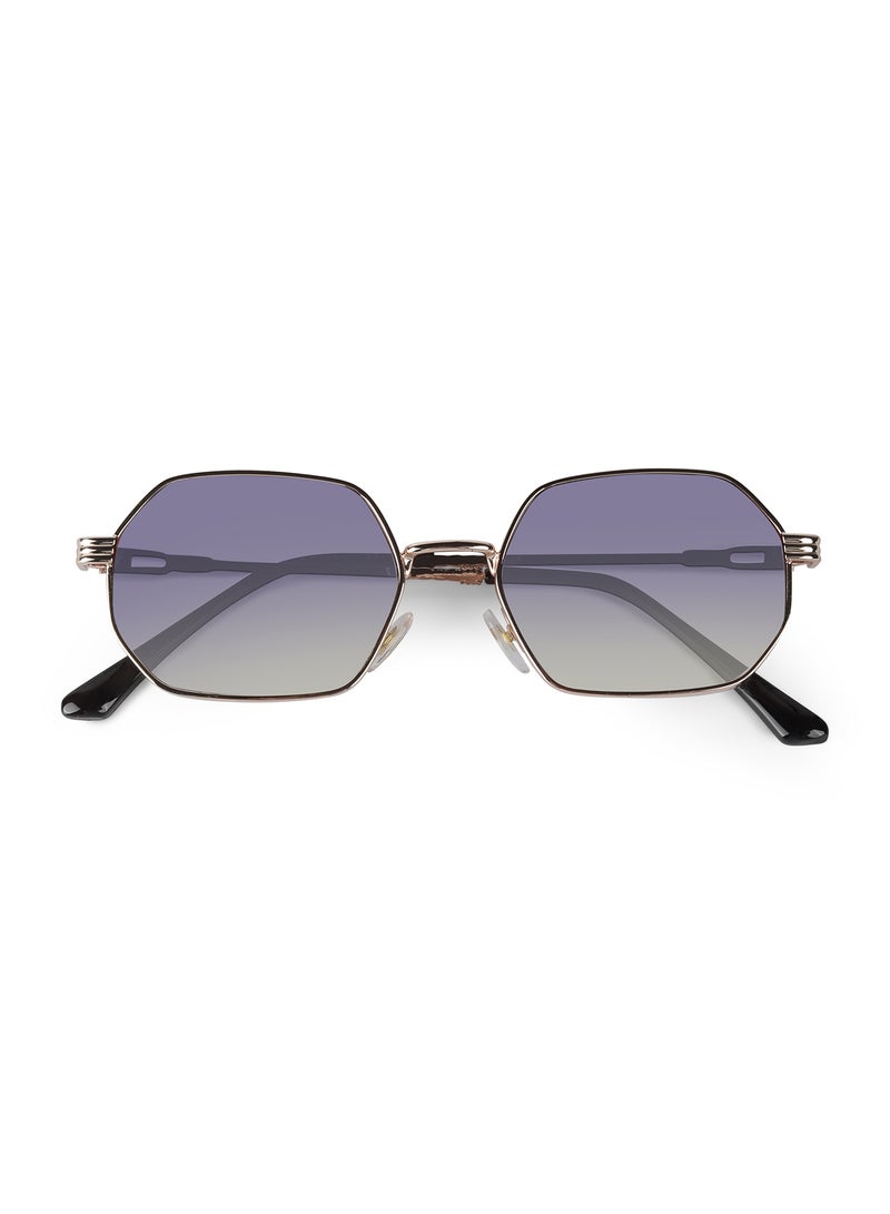 Woggles Ockhi Inspirit Blue Gradient Hexagonal Sunglasses  - Image 2