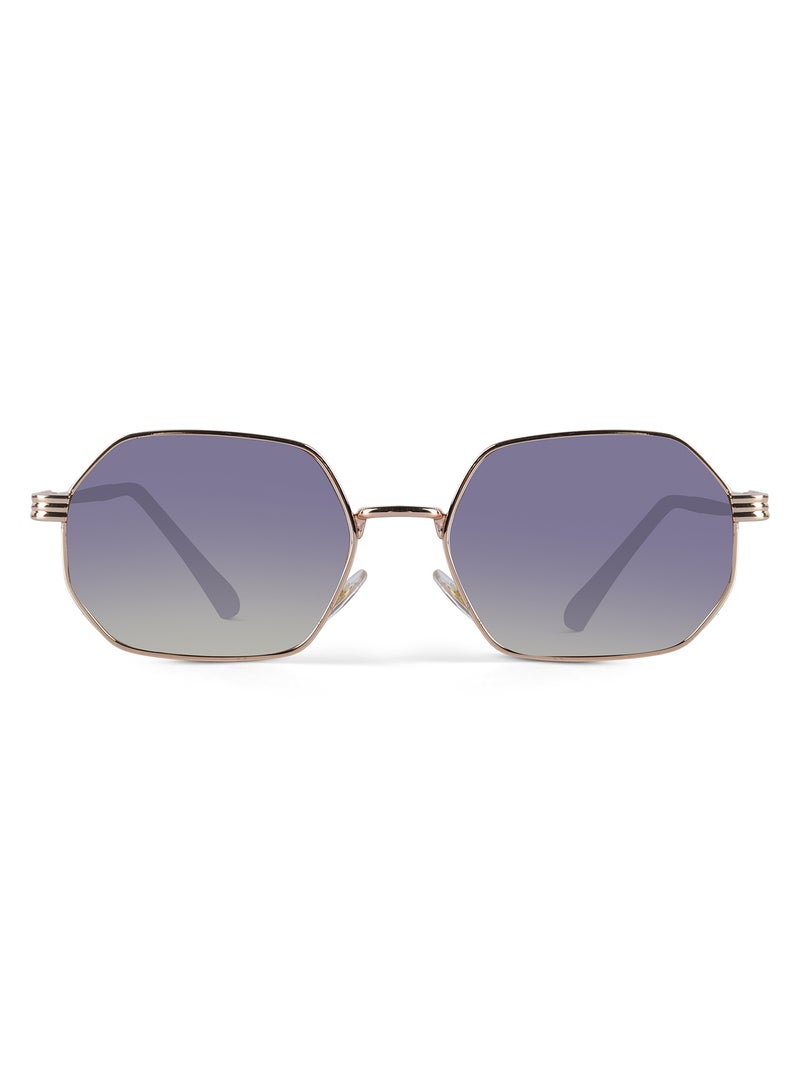 Woggles Ockhi Inspirit Blue Gradient Hexagonal Sunglasses  - Image 1