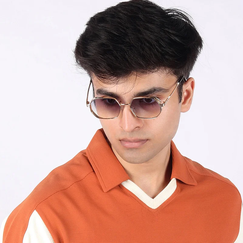 Woggles Ockhi Inspirit Blue Gradient Hexagonal Sunglasses