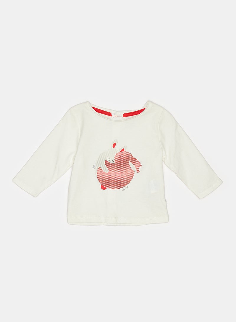 Okaidi OBaiBi By Okaidi Baby Girls Tshirt - Image 1